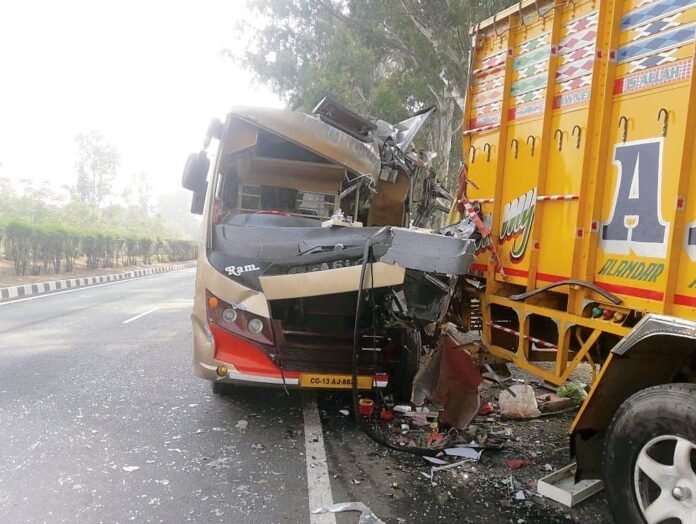 Bus-Truck Collision